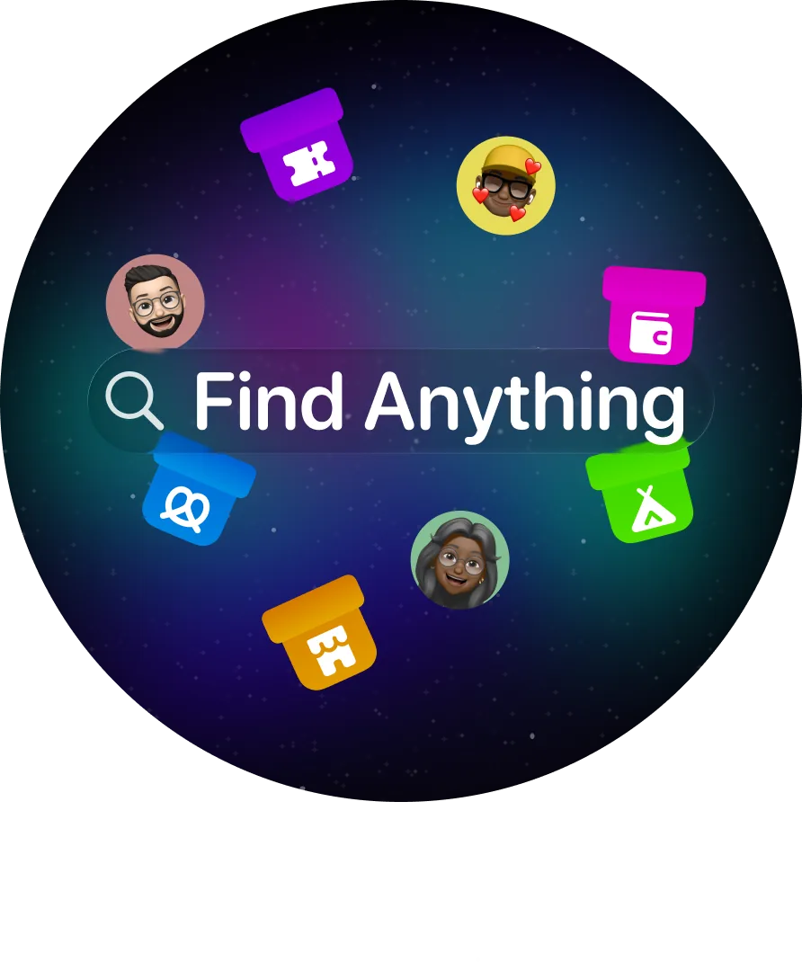 Find screen — search results